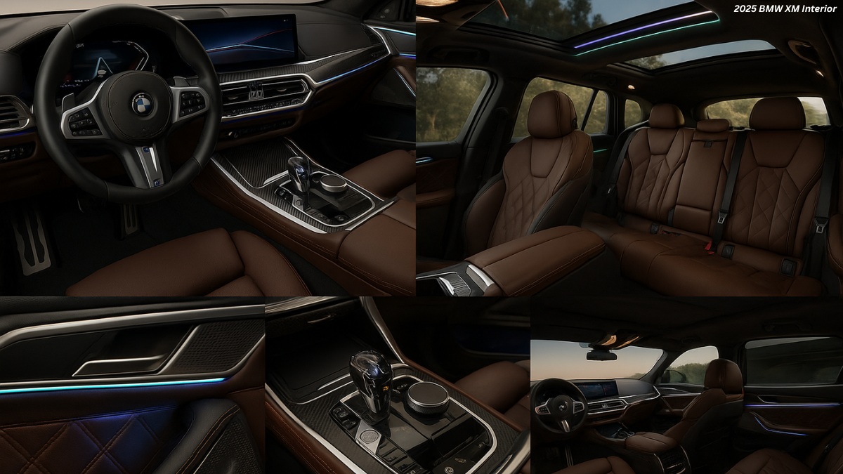 2025 BMW XM interior, 2025 BMW XM interior photos, 2025 BMW XM interior images 