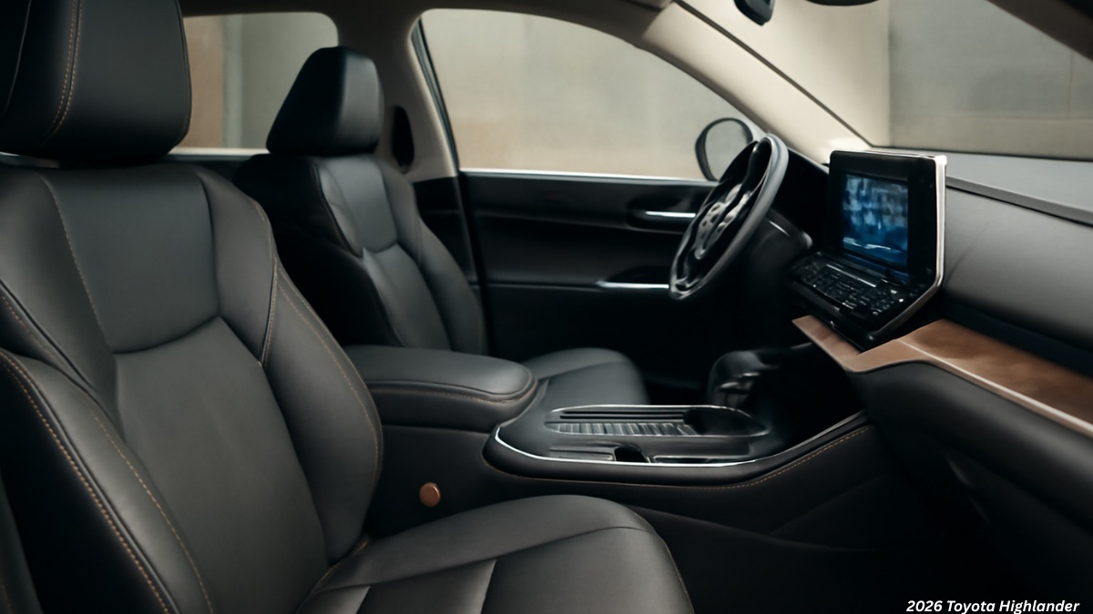 2026 Toyota Highlander, 2026 Toyota Highlander photos, 2026 Toyota Highlander interior photos, 2026 Toyota Highlander images