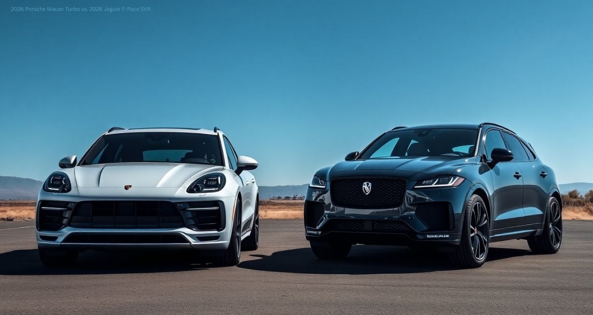 2026 Porsche Macan Turbo vs. 2026 Jaguar F-Pace SVR