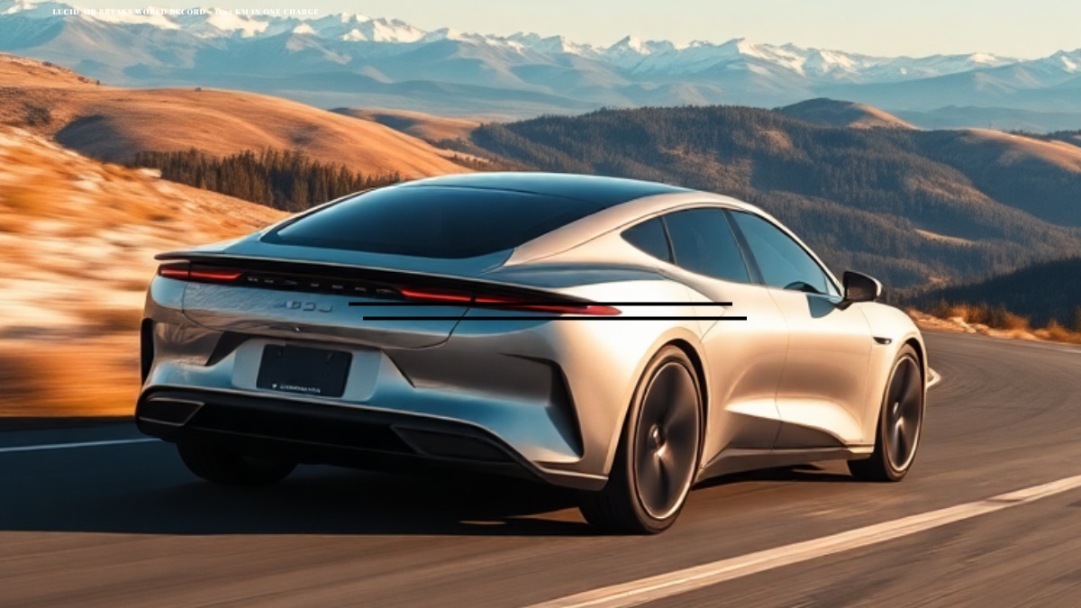 lucid air world record, Lucid air breaks world record - 1205 Km in one charge